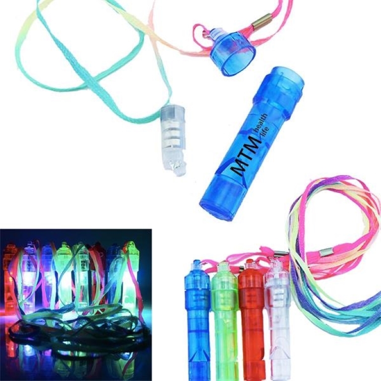 Lanyard LED Flashlight Whistle 1
