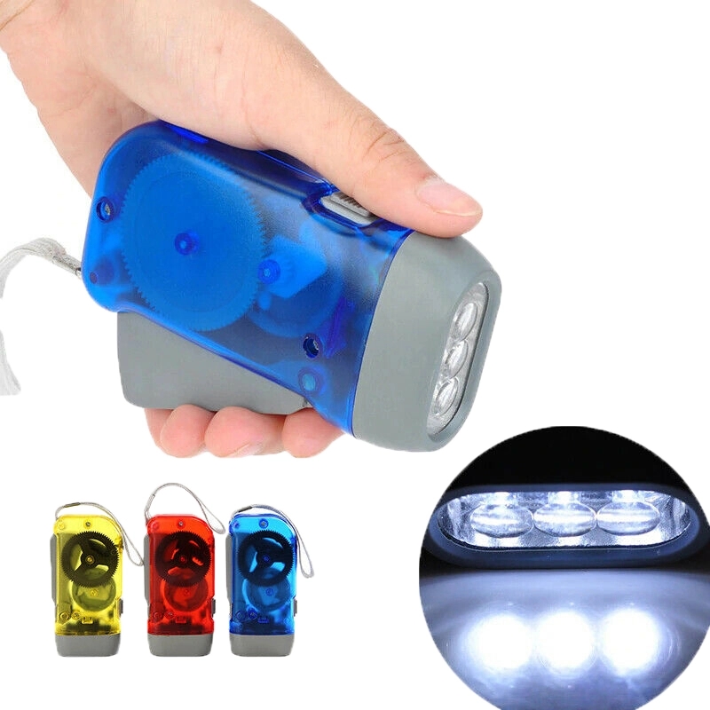 3 LED Hand-Powered Flashlight 3
