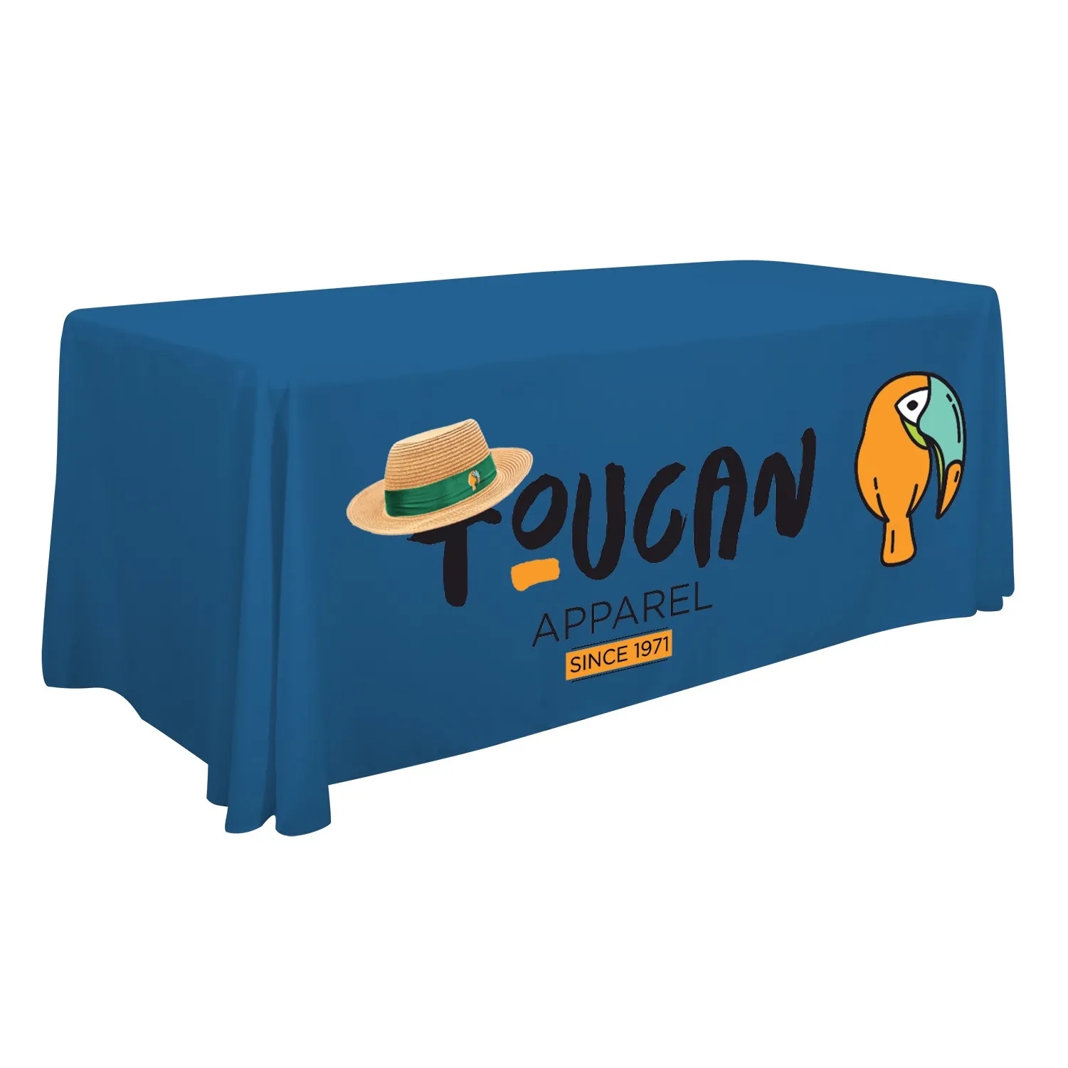 6FT Back Open Fully Printed Table Throw (Sublimated ) 1