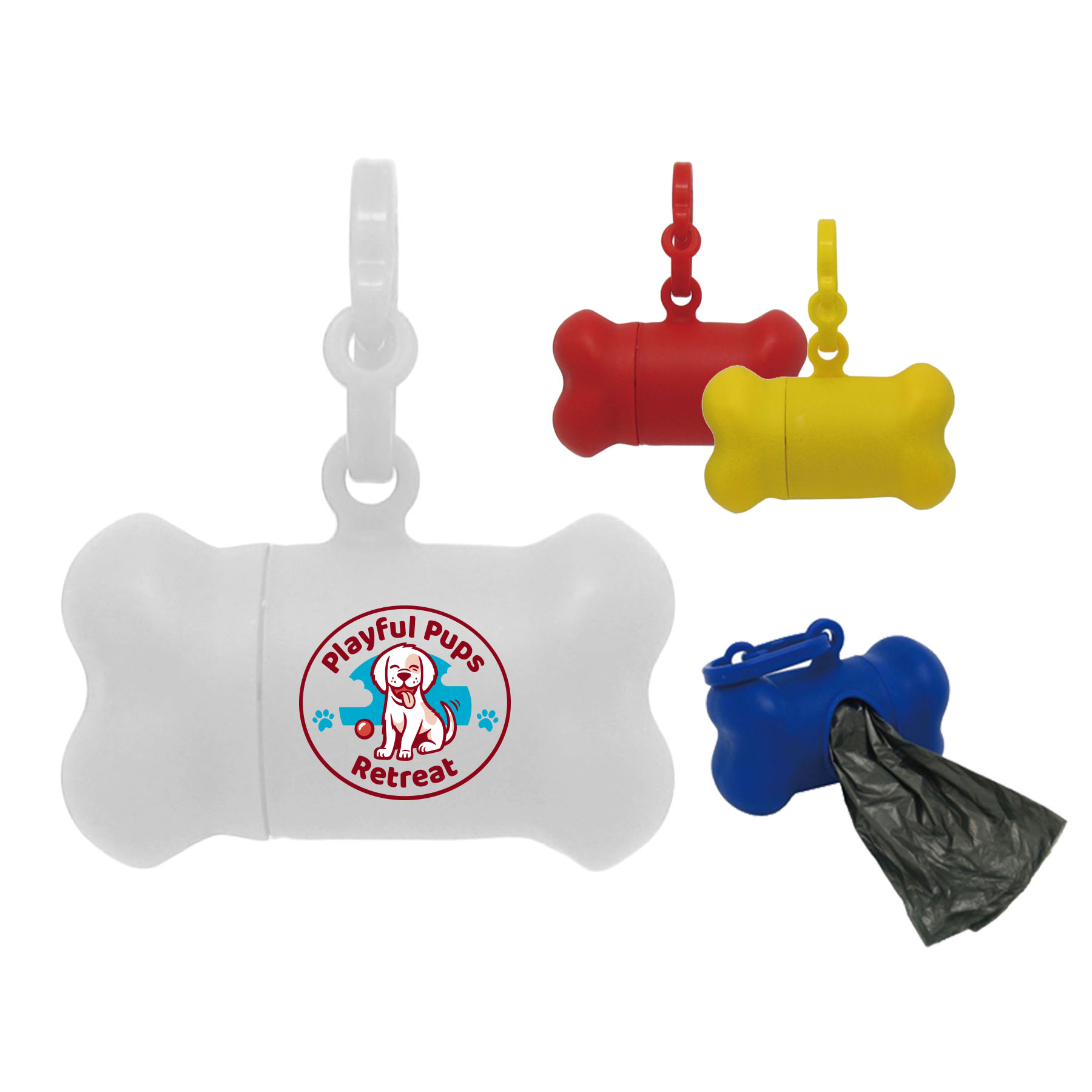 Bone shaped dog waste bag dispensor 5