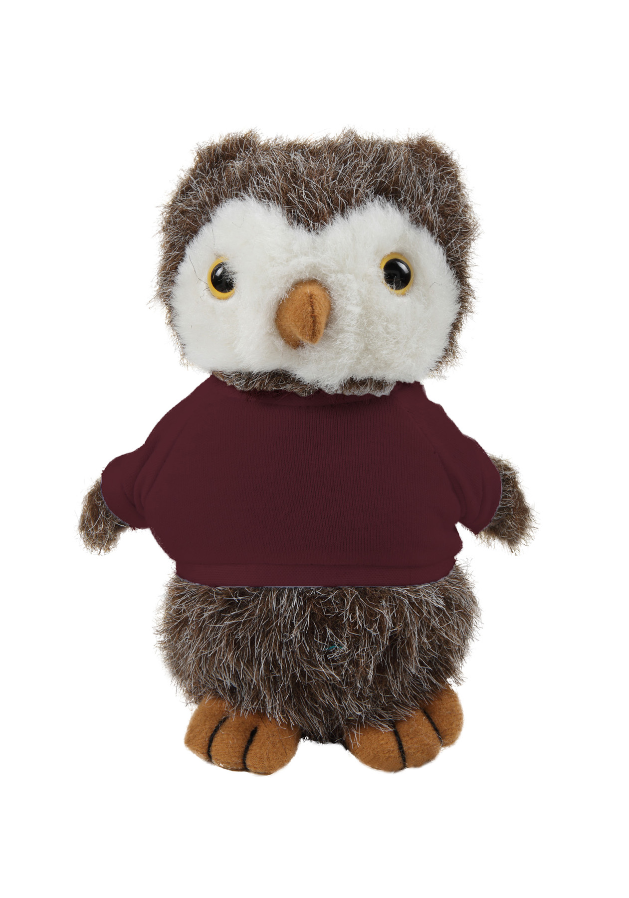 Soft Plush Standing Owl wearing a T-Shirt 3