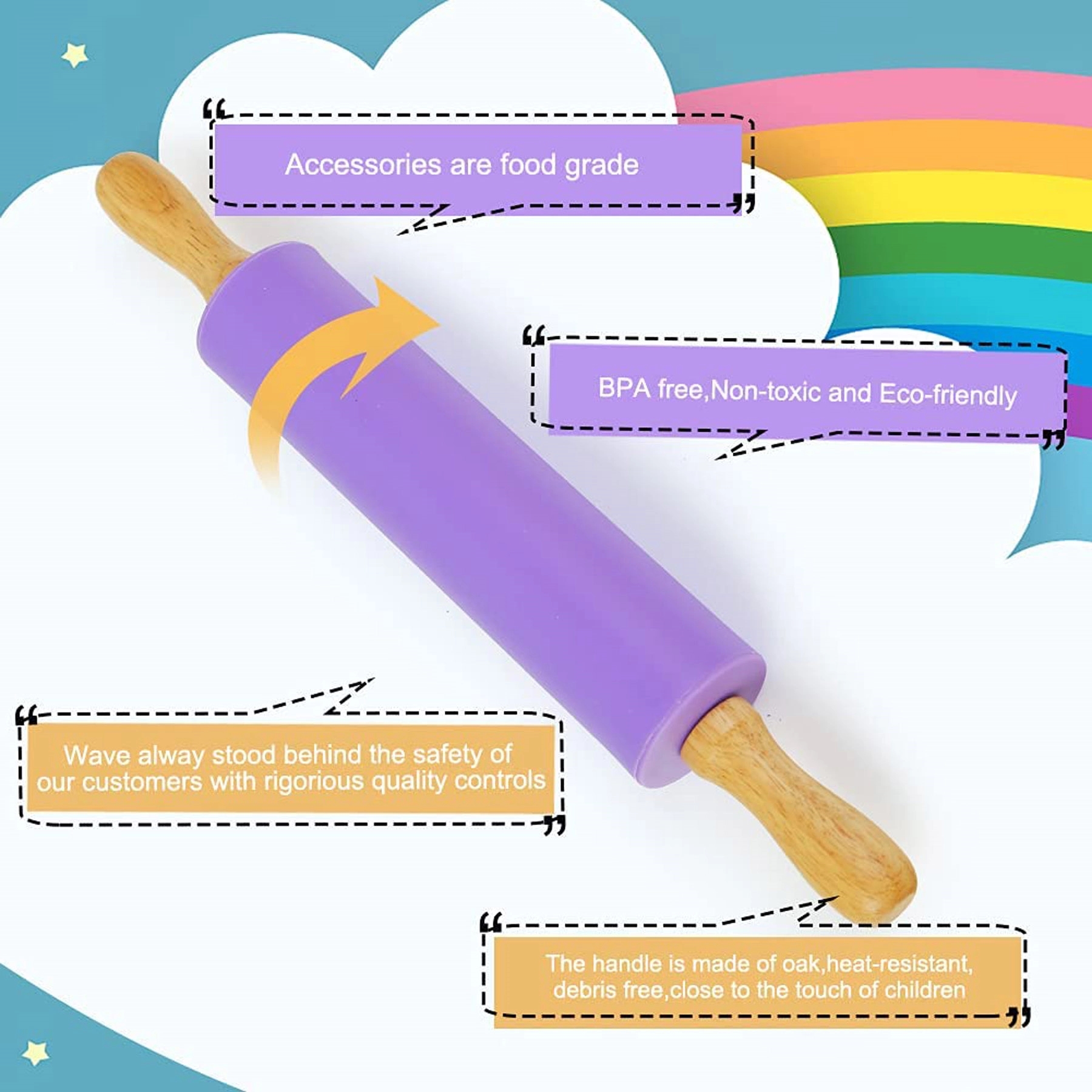 Non Stick Baking Rolling Pin 5