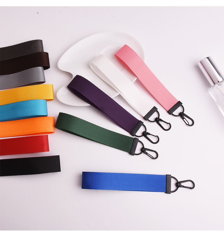 Colorful Nylon Wrist Strap Keychain To Prevent Loss 2