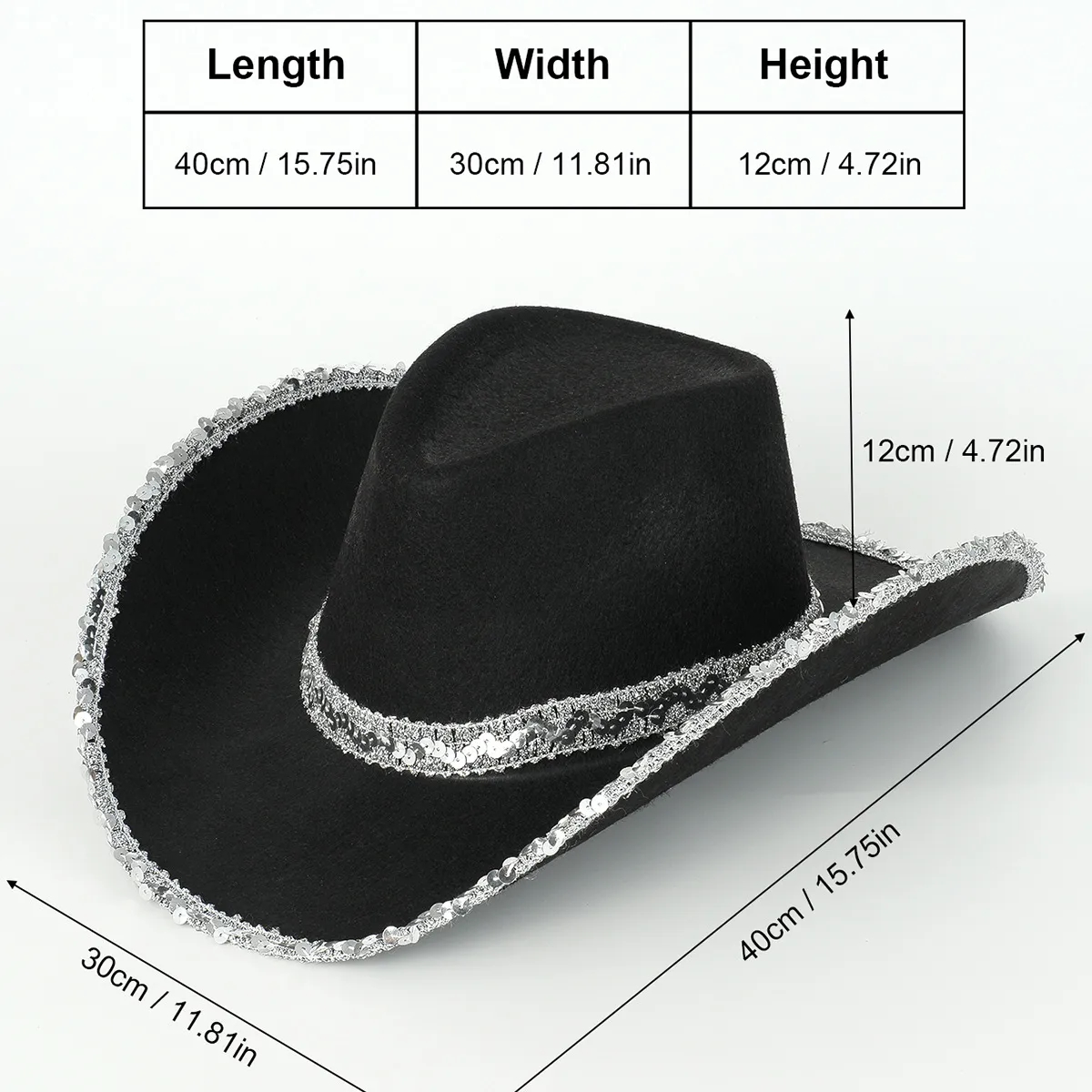 Sequined Cowboy Hat 6