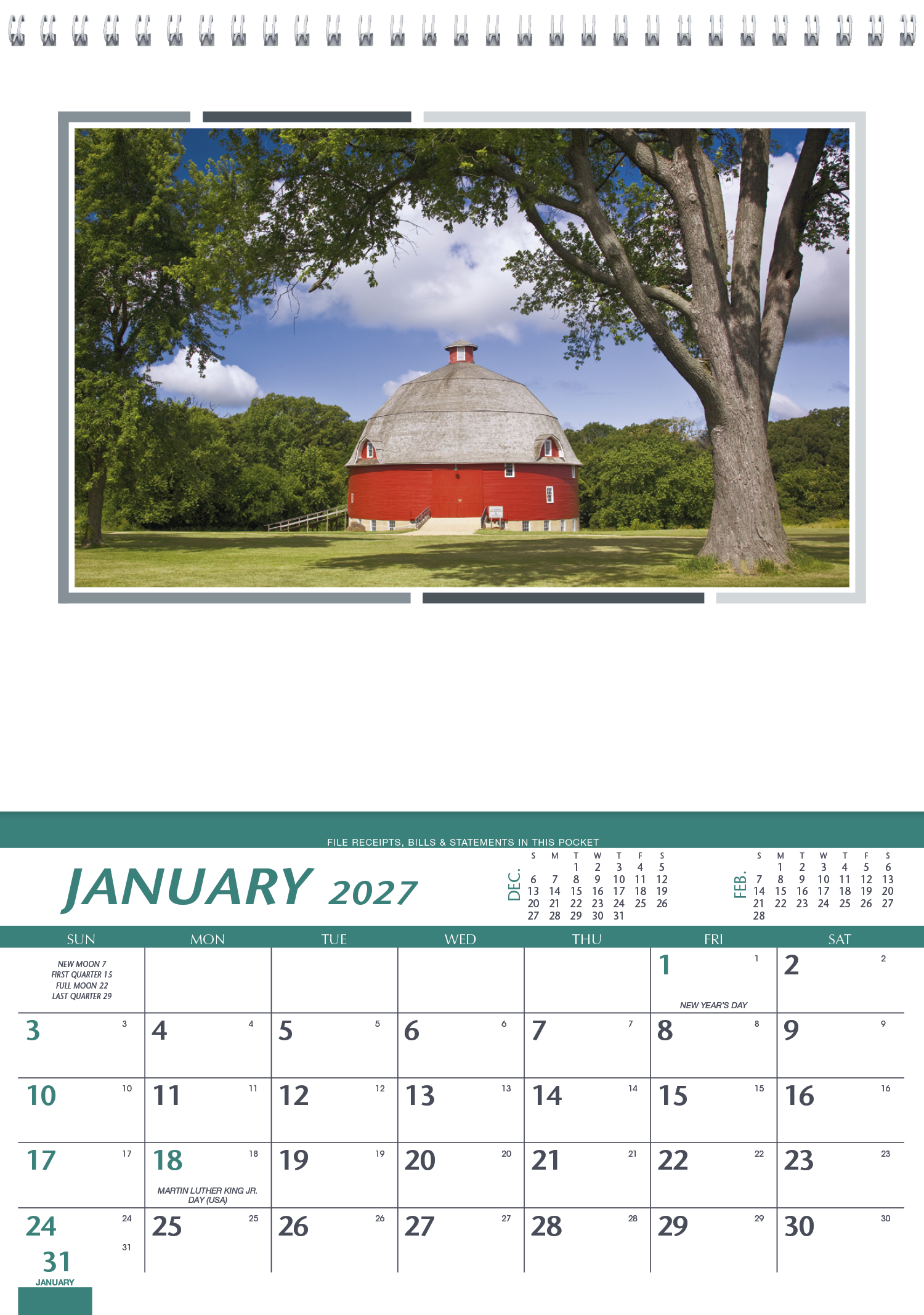 Triumph® Calendars Farm Pocket Calendar 66