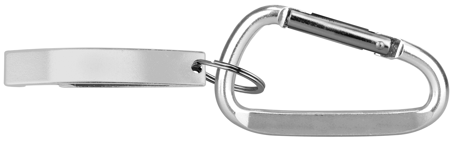 Jumbo size stylish eye shape bottle opener with split key ring & carabineer 4
