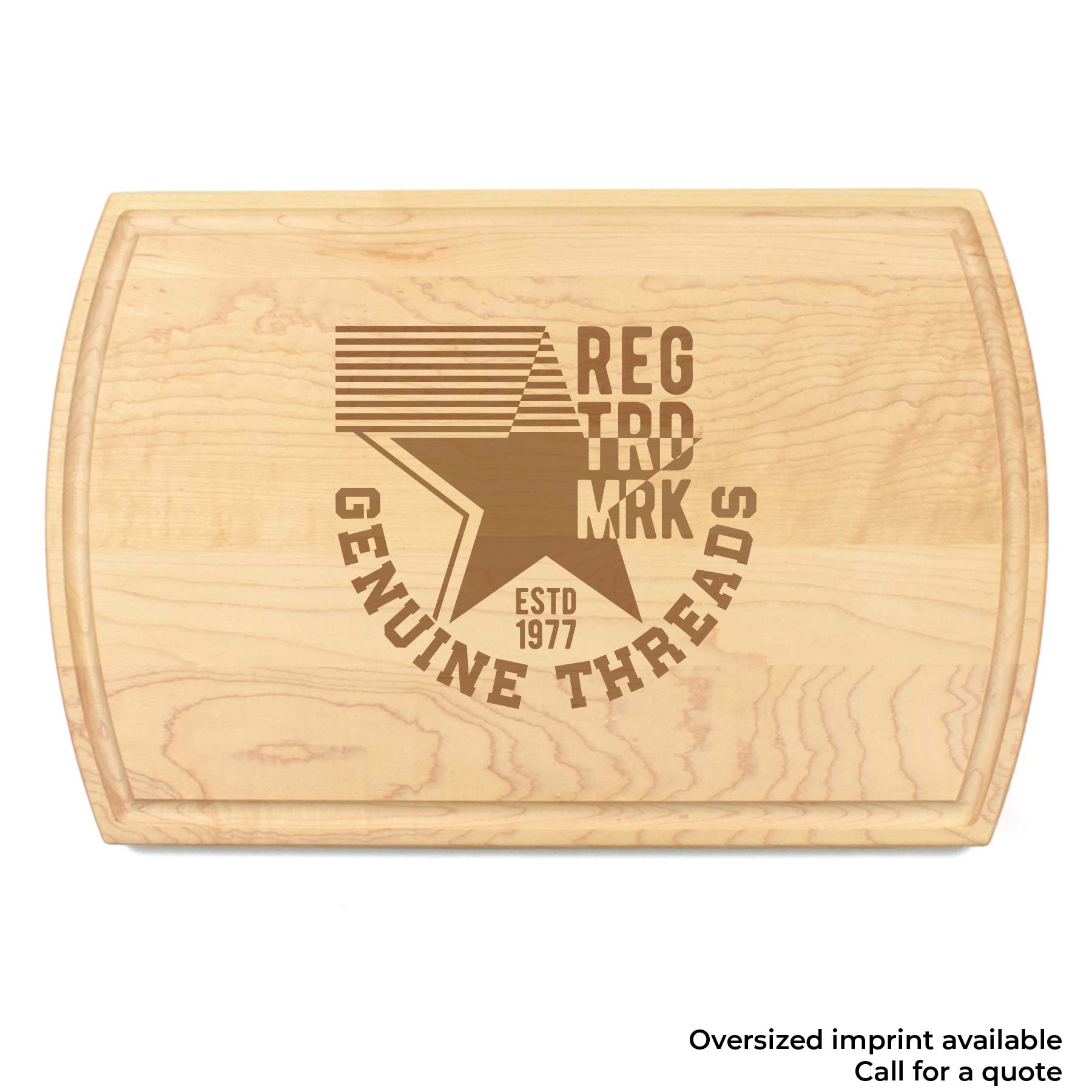 10 1/2" x 16" x 3/4" Maple Cutting Board with Juice Groove 3