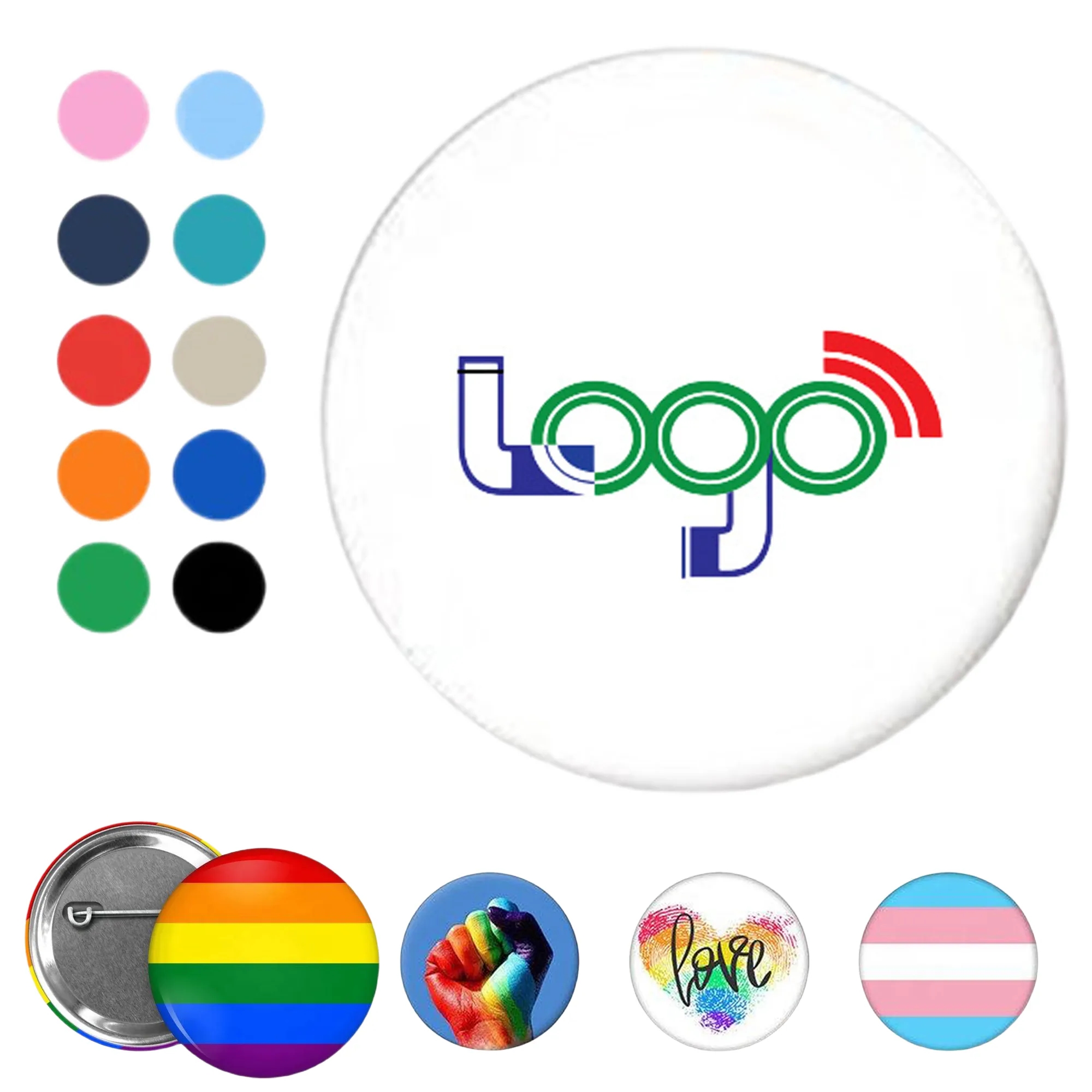 Custom Promotional Round Badge Brooch Metal 5