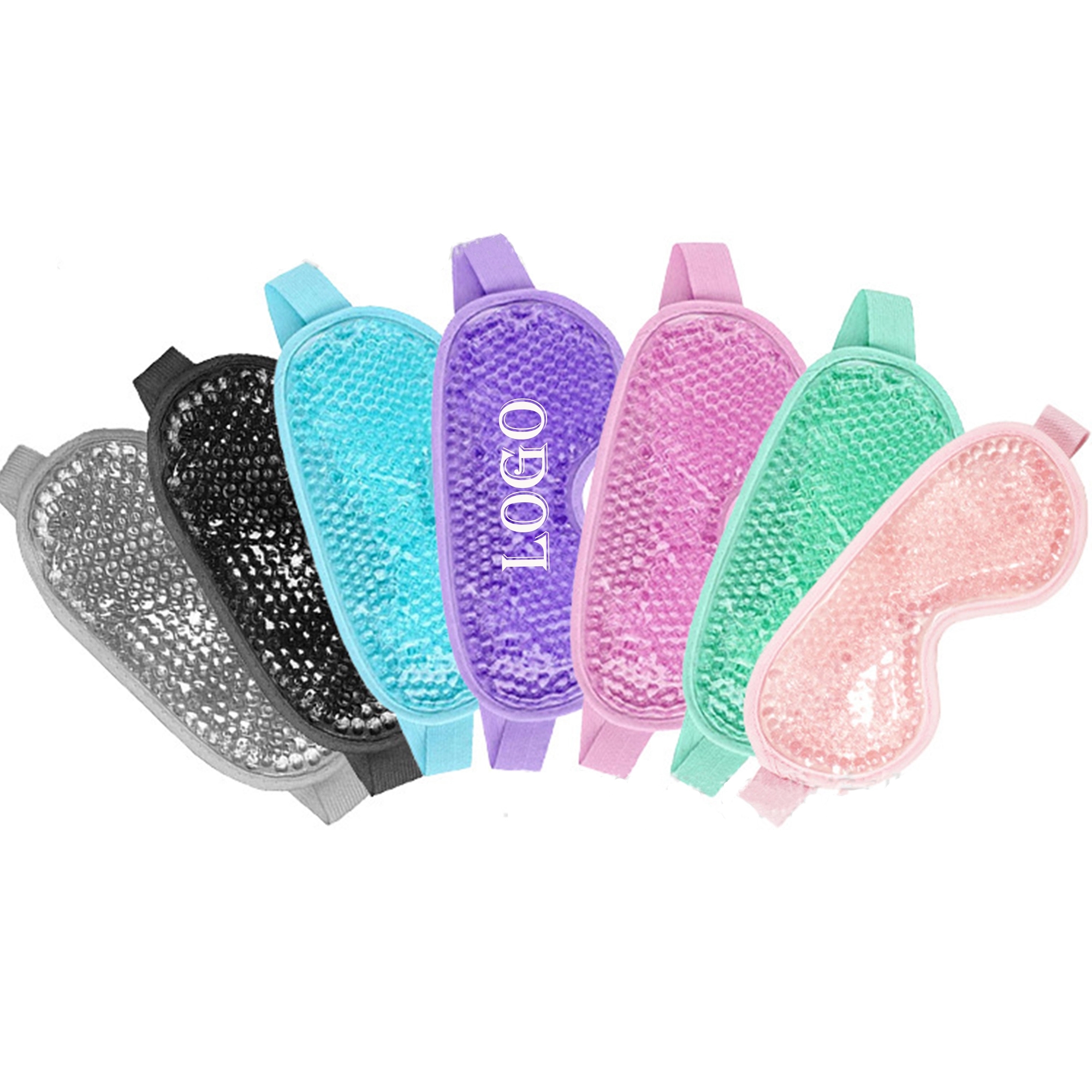 Plush Gel Beads Hot/Cold Eye Mask 6