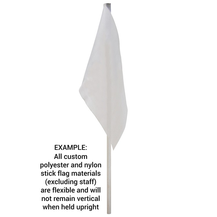 4" x 6" Brazil Imprinted Staff Polyester Stick Flags 3