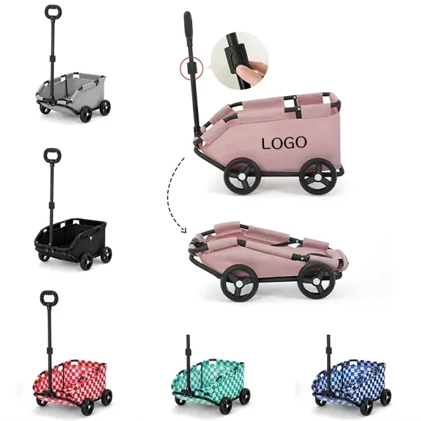 Folding Pet Carrier Cart - Portable and Convenient 9