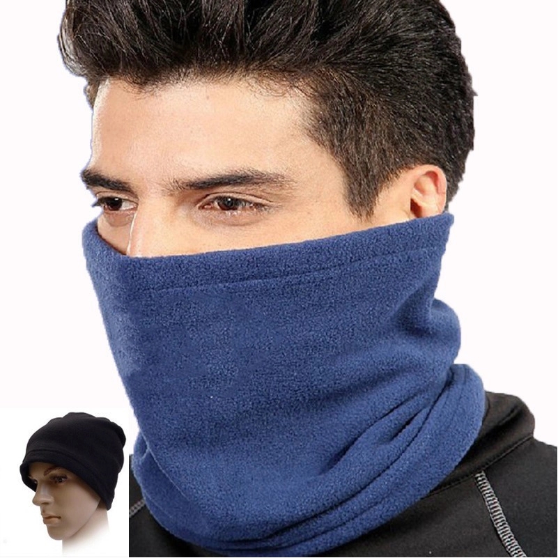 Winter Polar Fleece Neck Gaiter Face Cover 4