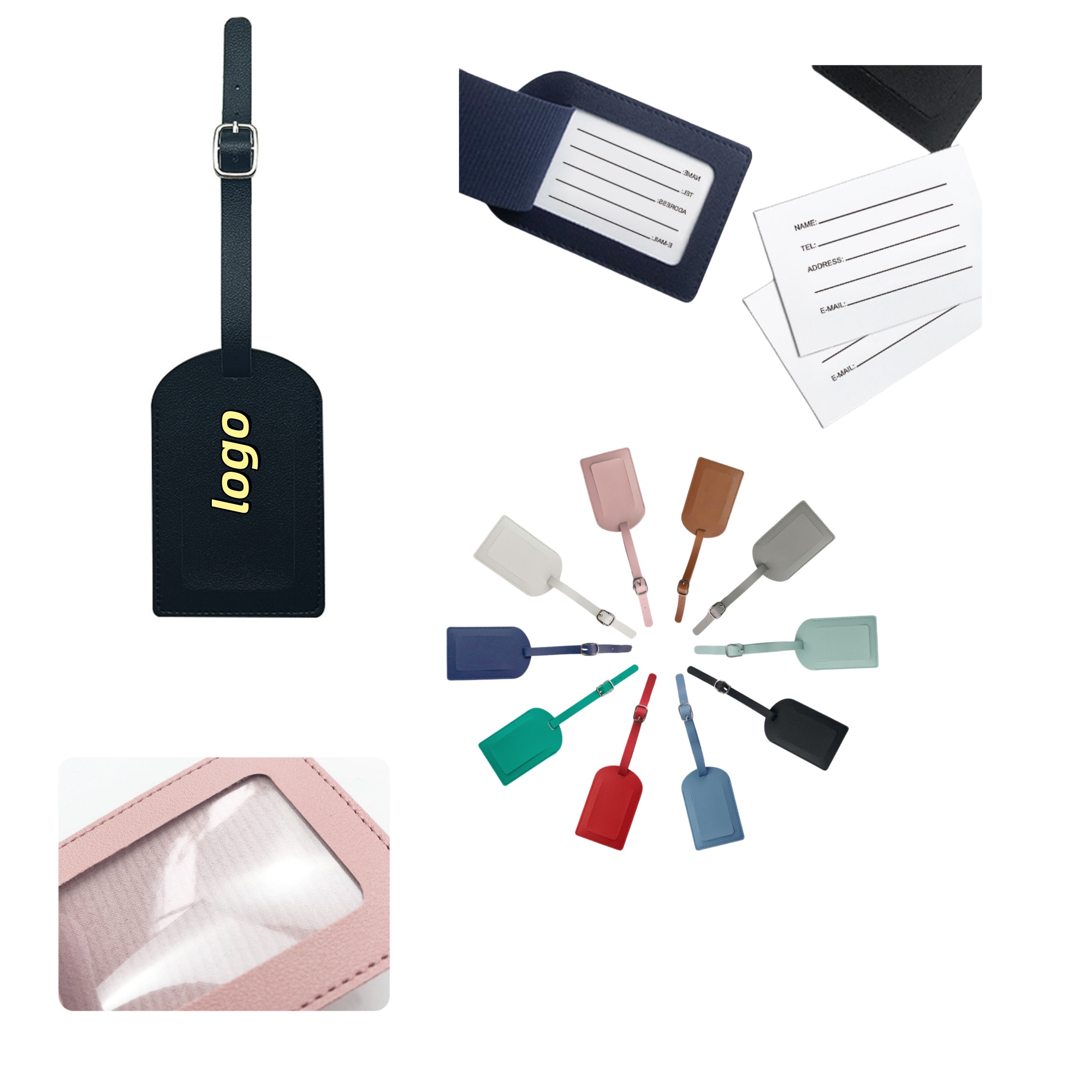 Pu Leather Luggage Tag 3