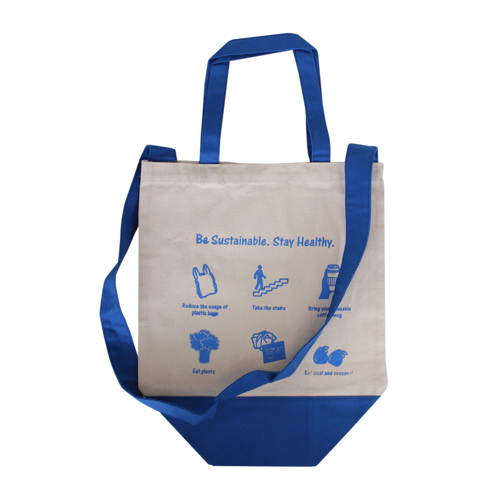 10 Oz. Lightweight Two Tone Grocery Tote 4