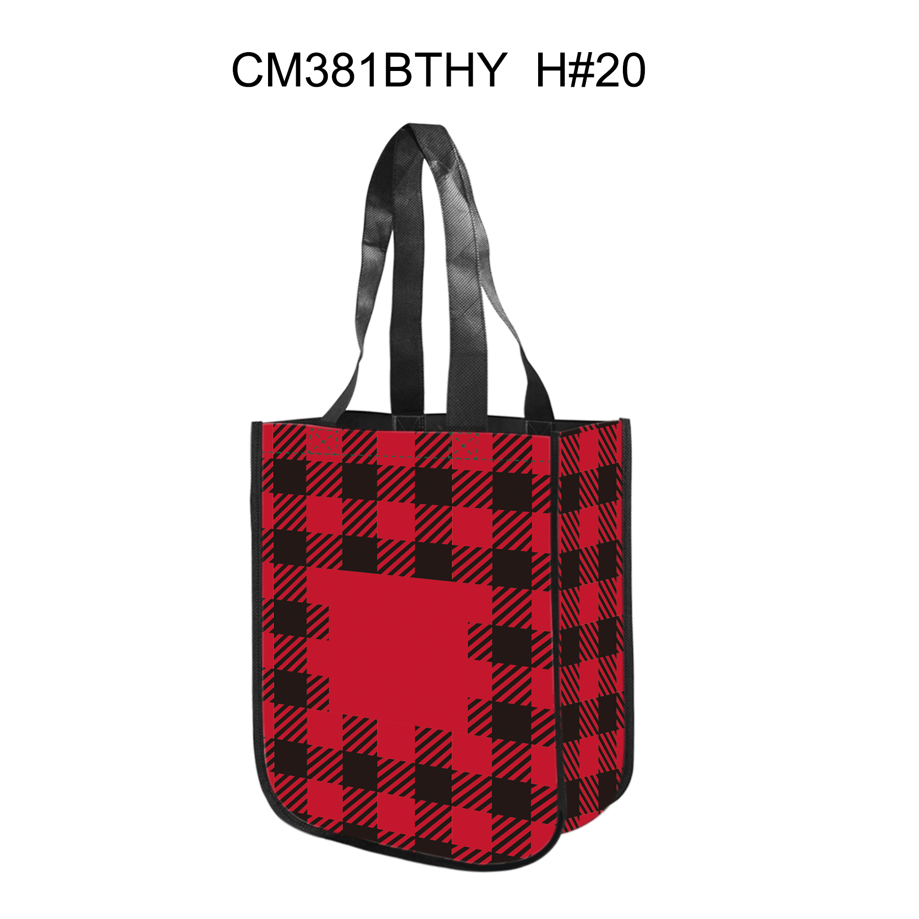 Free Shipping Christmas Design Gusset Laminated Tote Bag 5