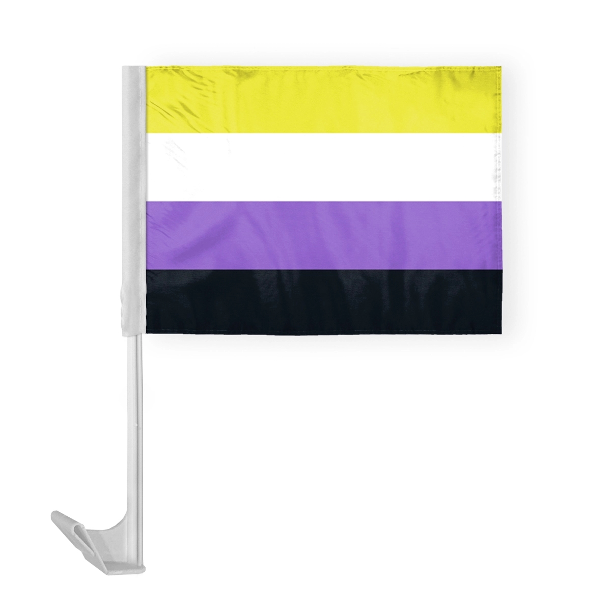 12 " x 16 " ePoly Non-Binary Pride Economy Car Flag 2