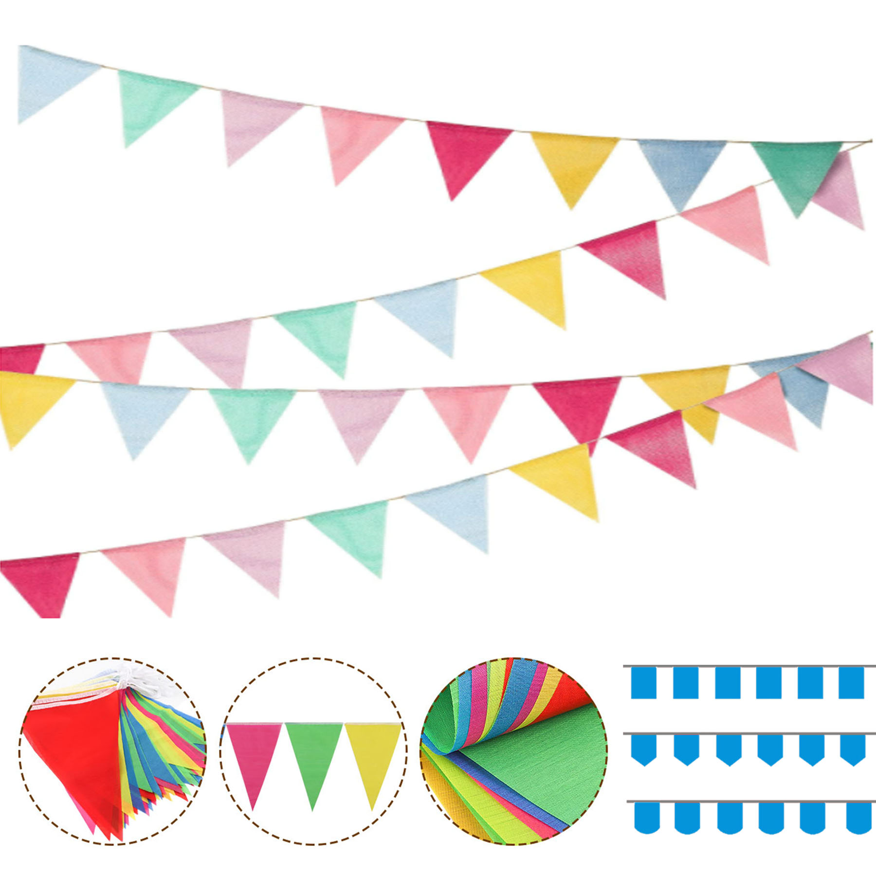 Custom Pennant String Flag Banner 2