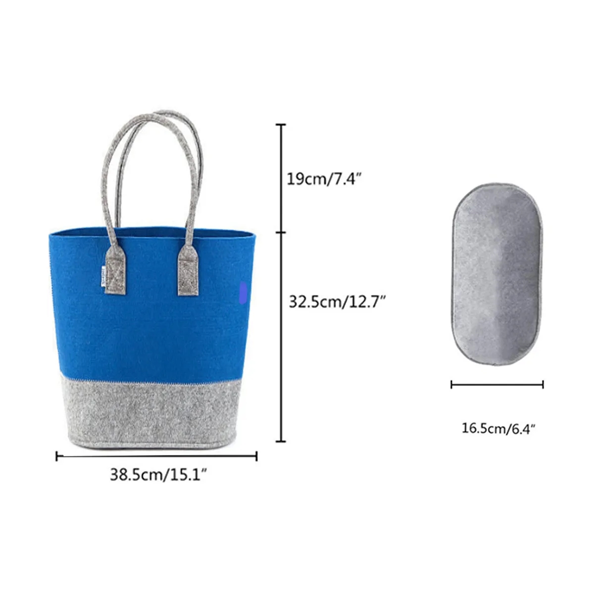 Custom Reusable Market Shopping Handbags Felt Cloth Bags 2