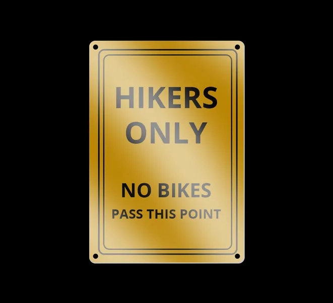 Reflective Custom Trail Markers Signs (1ft x 1ft/Sqft) 5