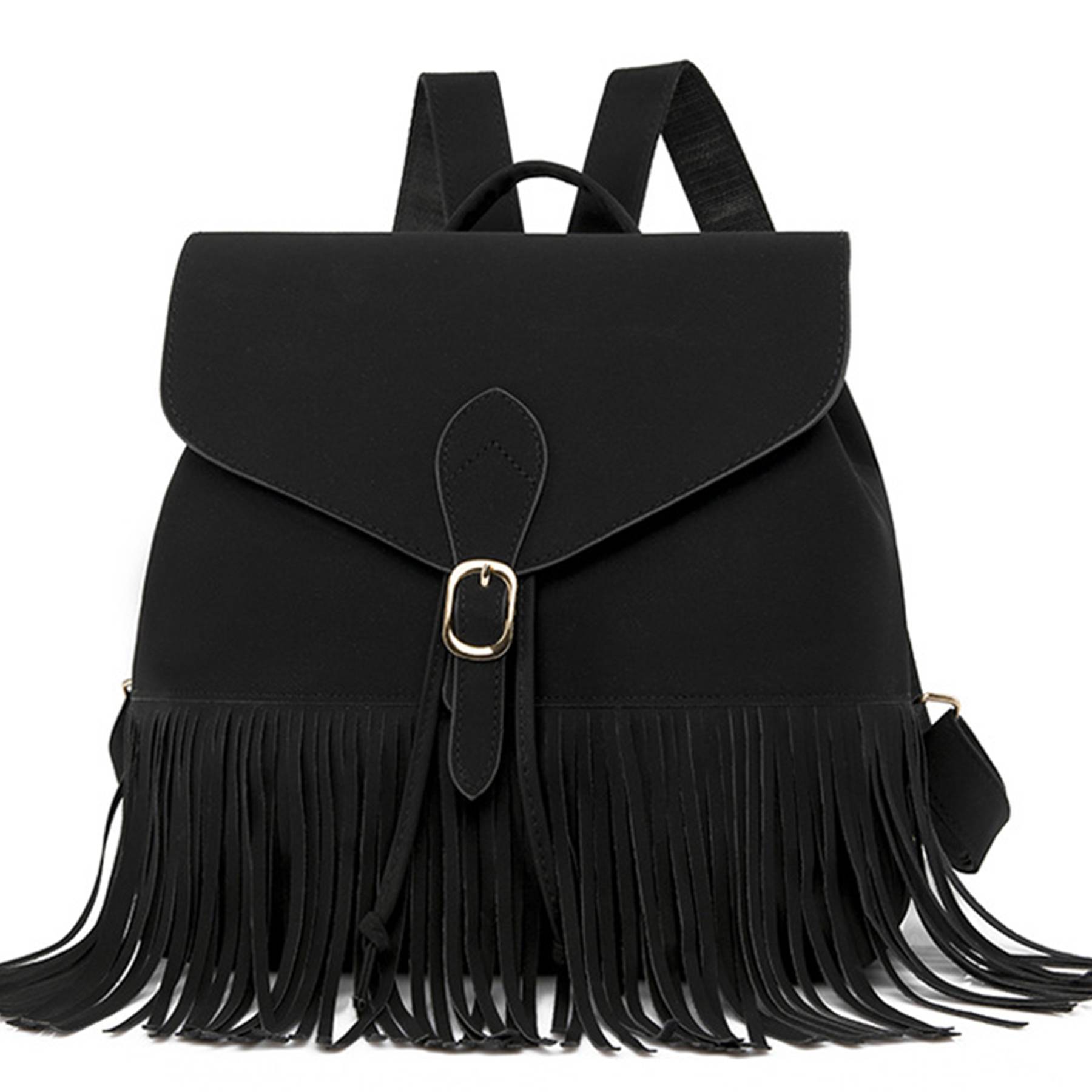 Tassel PU Leather Backpack for Women 4