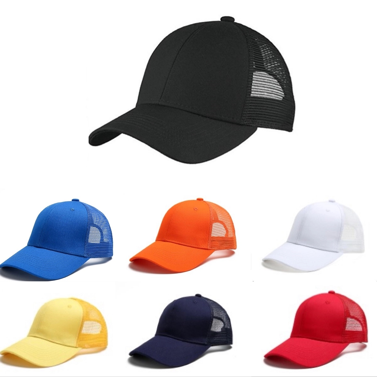 Cotton Front Mesh Caps MOQ 100PCS 3
