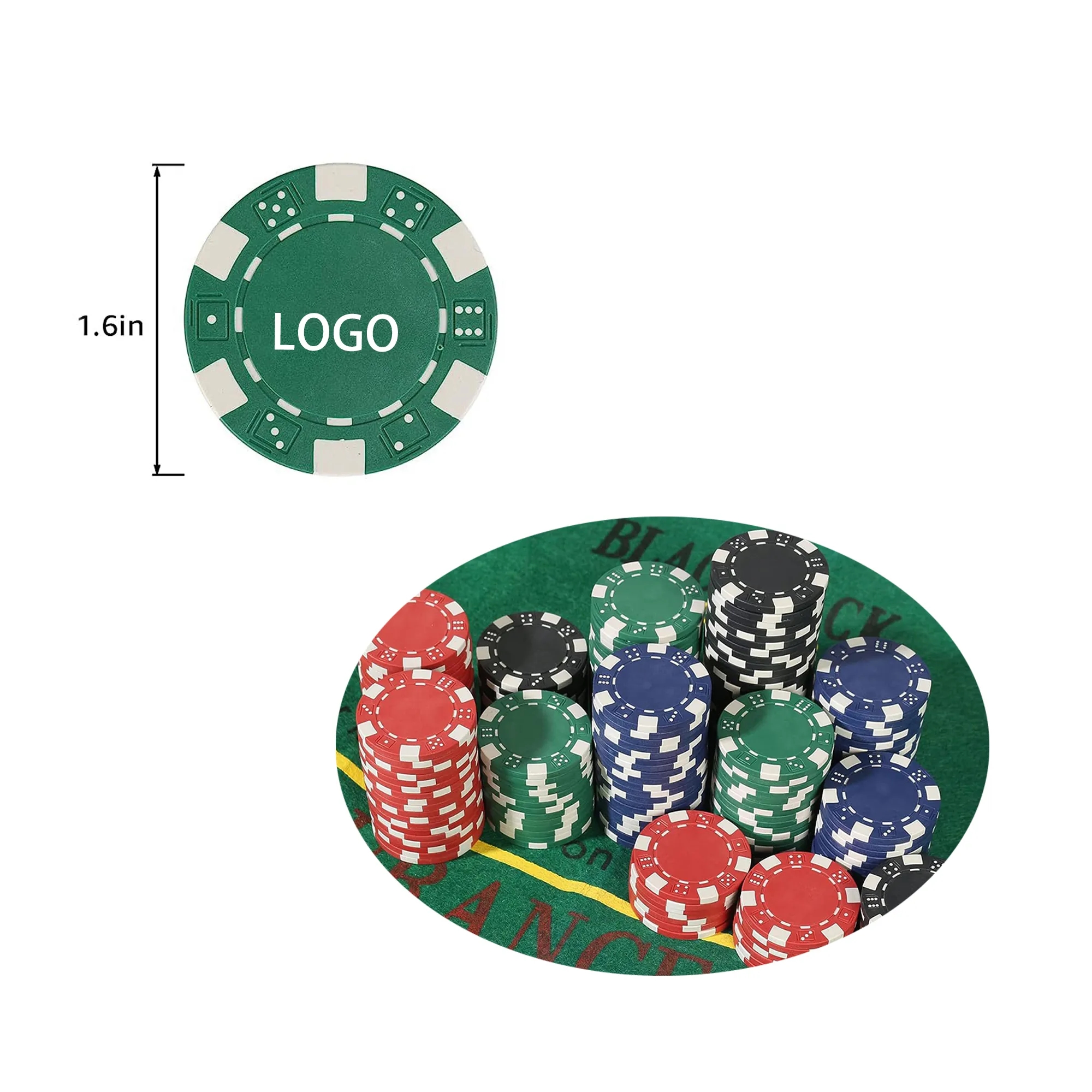 0.03Lbs Texas Casino Poker Chips Moq100 2