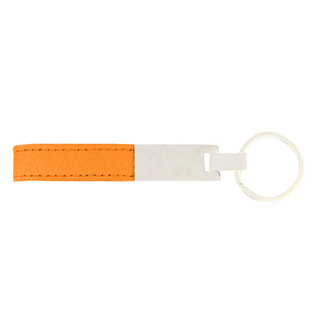 Staple Leather Strap Chrome Keychain 3