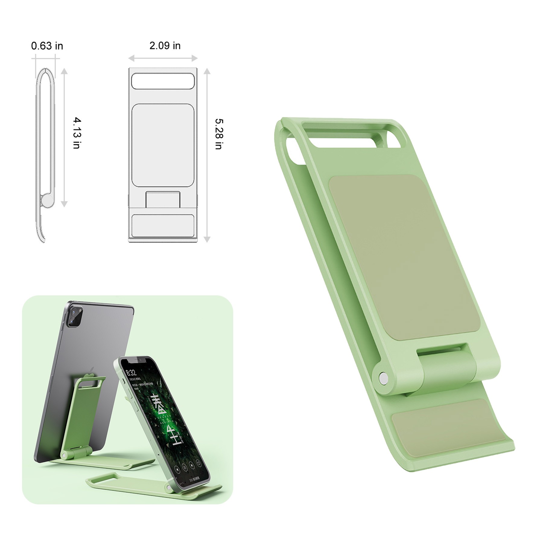 Fully Adjustable Foldable Desktop Phone Holder 2