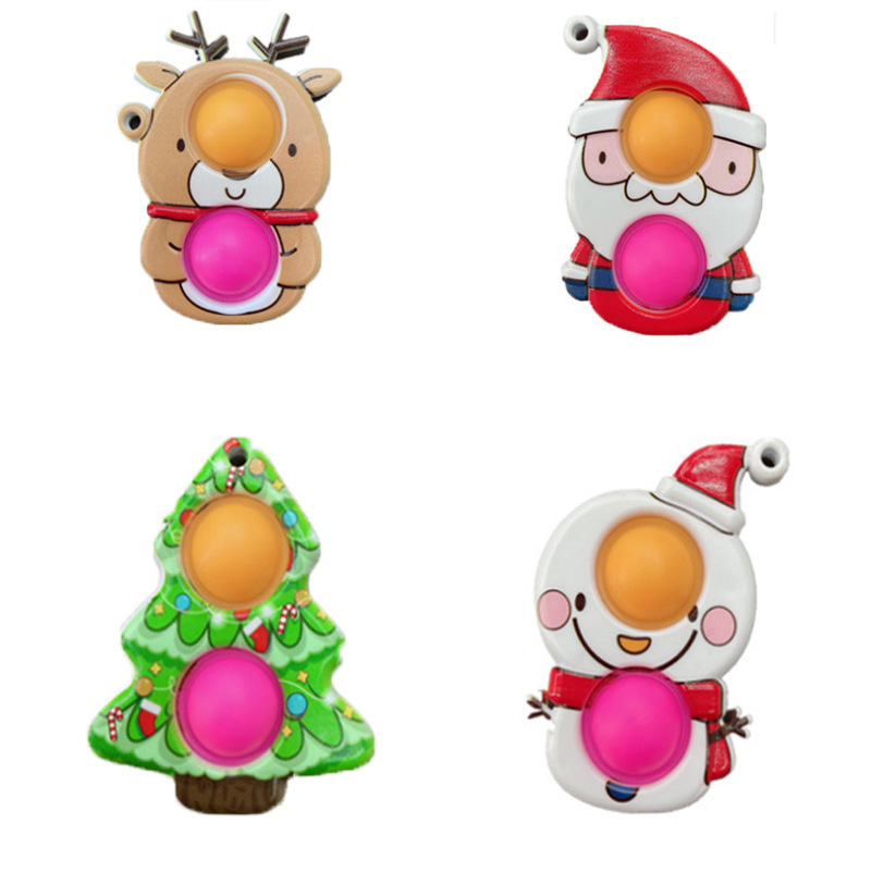 Christmas Mini Pop Fidget Simple Dimple Bubble Sensory Toy for Kids and Adults 17