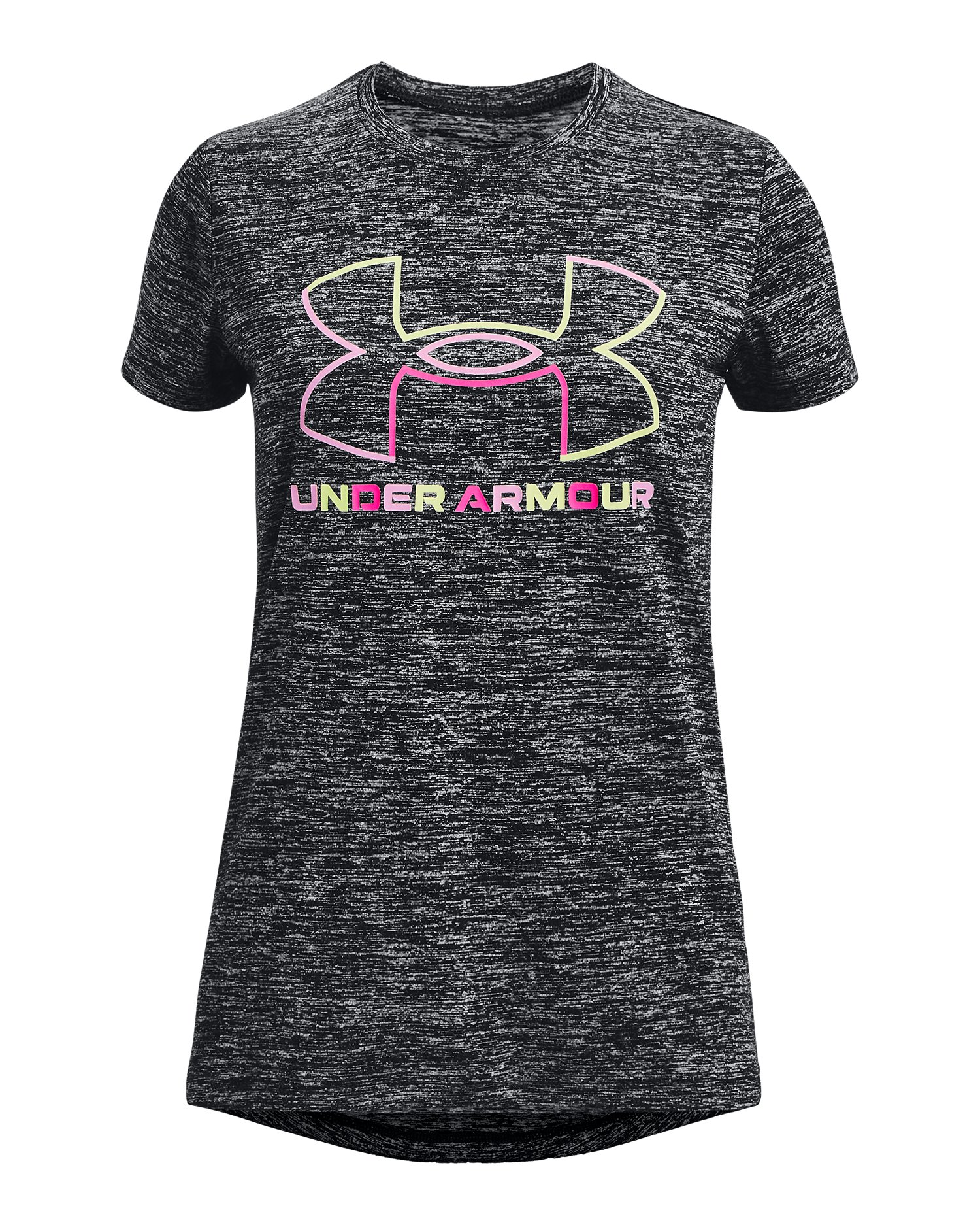 UA Tech Big Logo Twist Girls' Short Sleeve 19