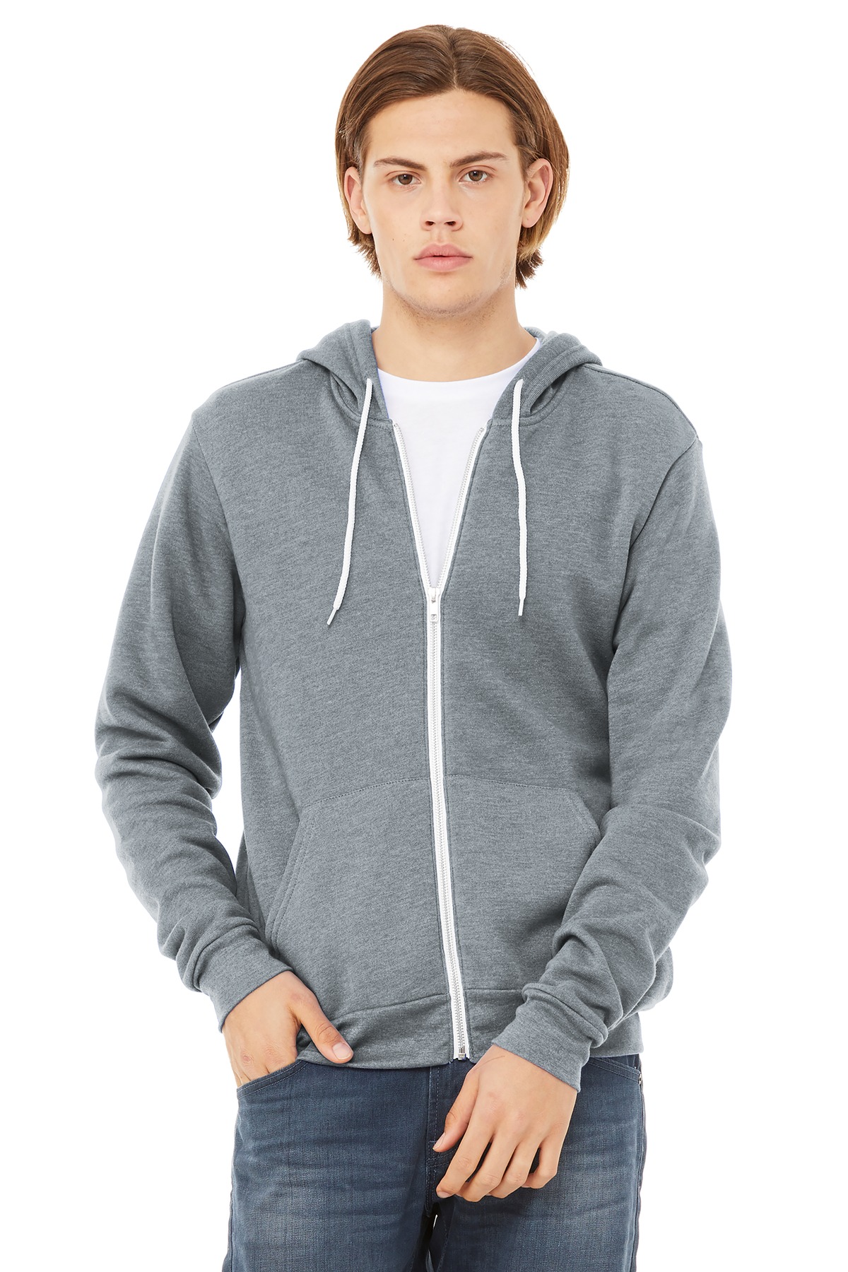 BELLA+CANVAS Unisex Sponge Fleece Full-Zip Hoodie. BC3739 42