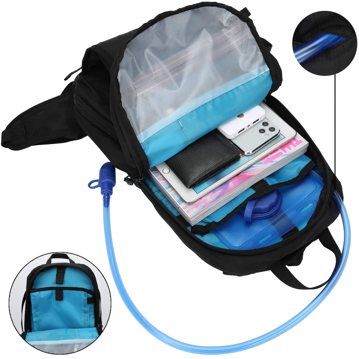 Tactical Hydration Pack Backpack, Military Daypack For Cycling, Hiking, Running, Climbing, Hunting 4
