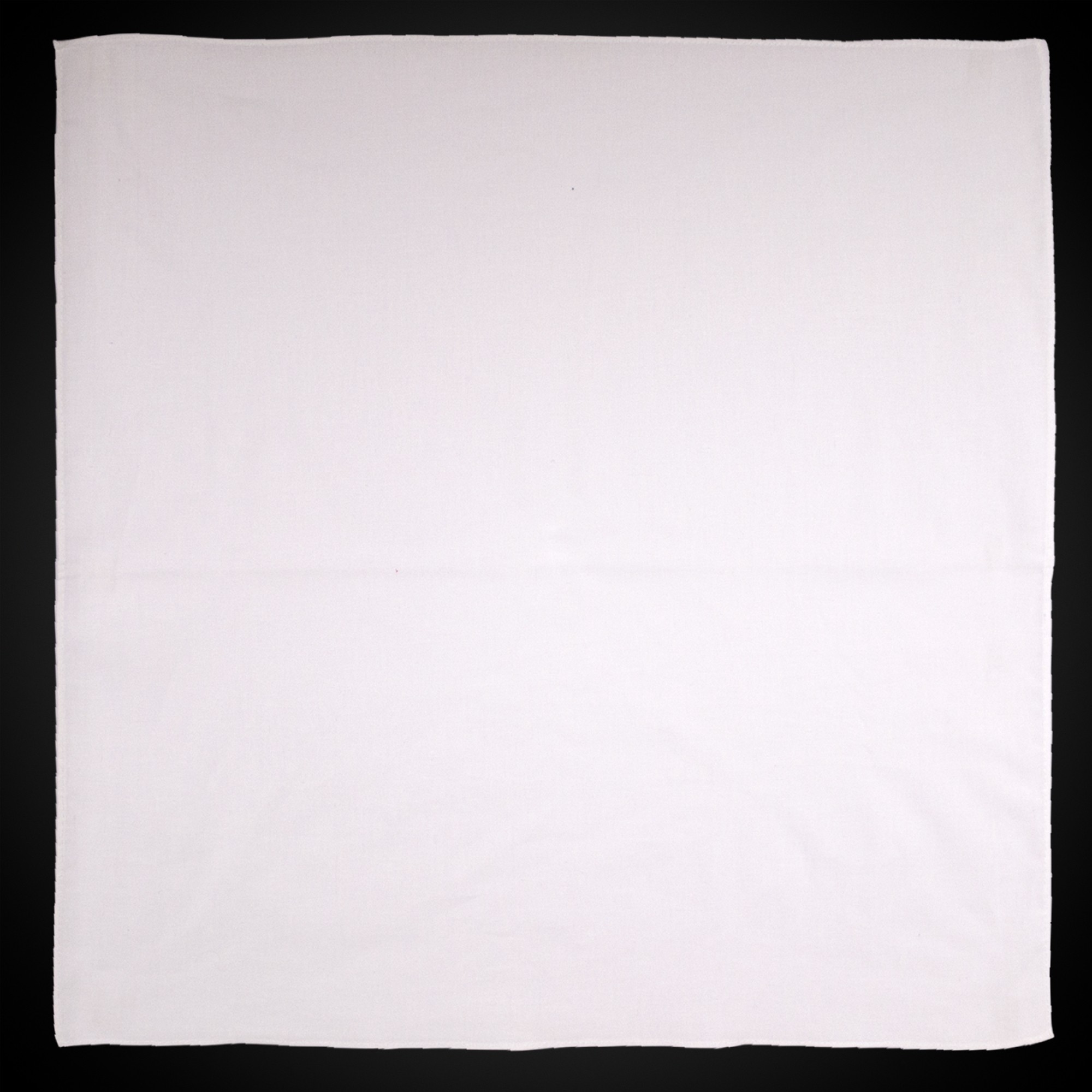 Solid White 22" x 22" Cotton Bandana 4