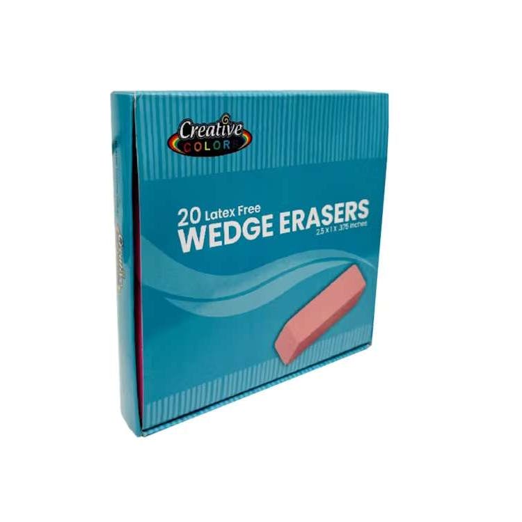Wedge Erasers - Pink 1