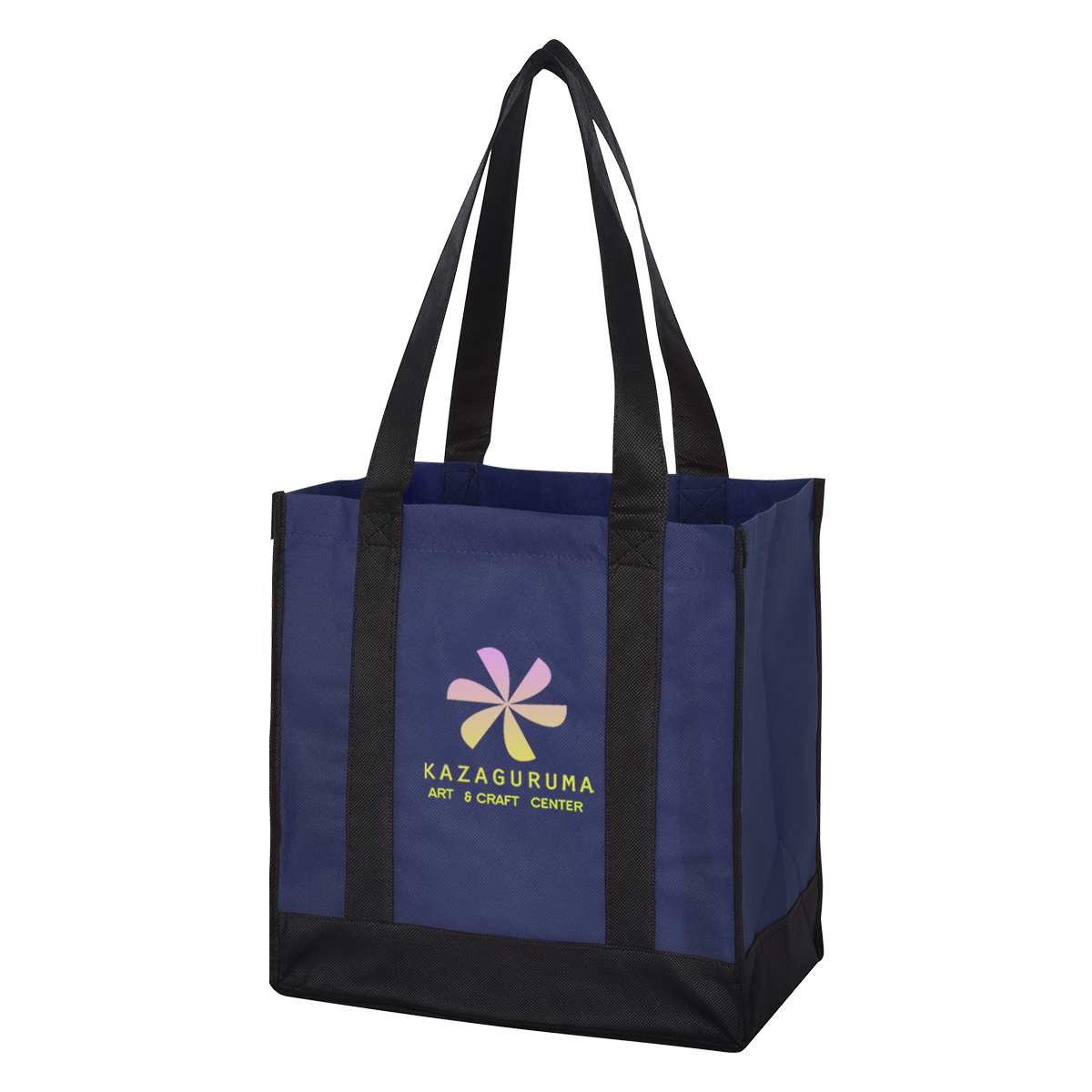 Non-Woven Two-Tone Shopper Tote Bag 13
