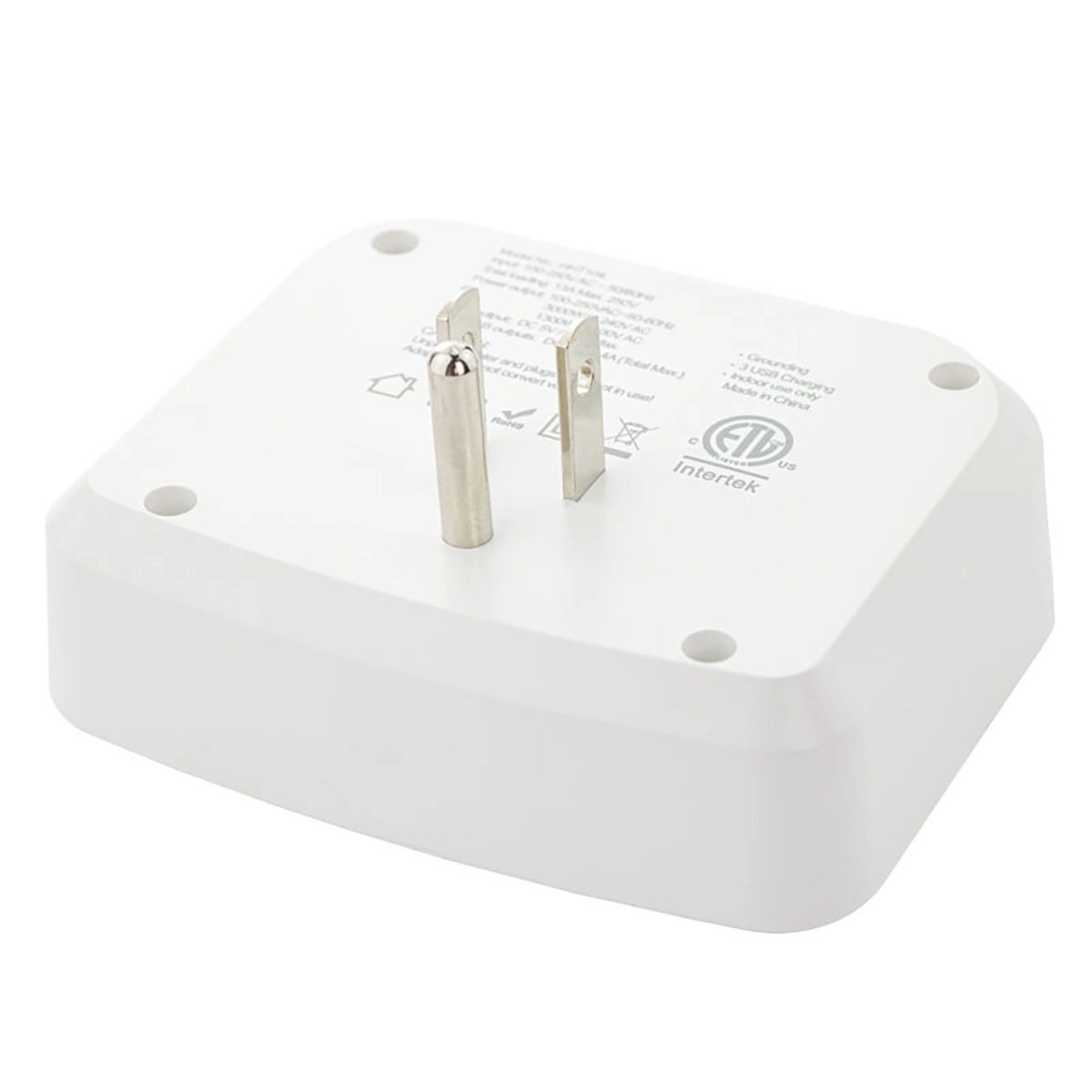 3-Outlet Extender With 3 Usb Power Strip 4