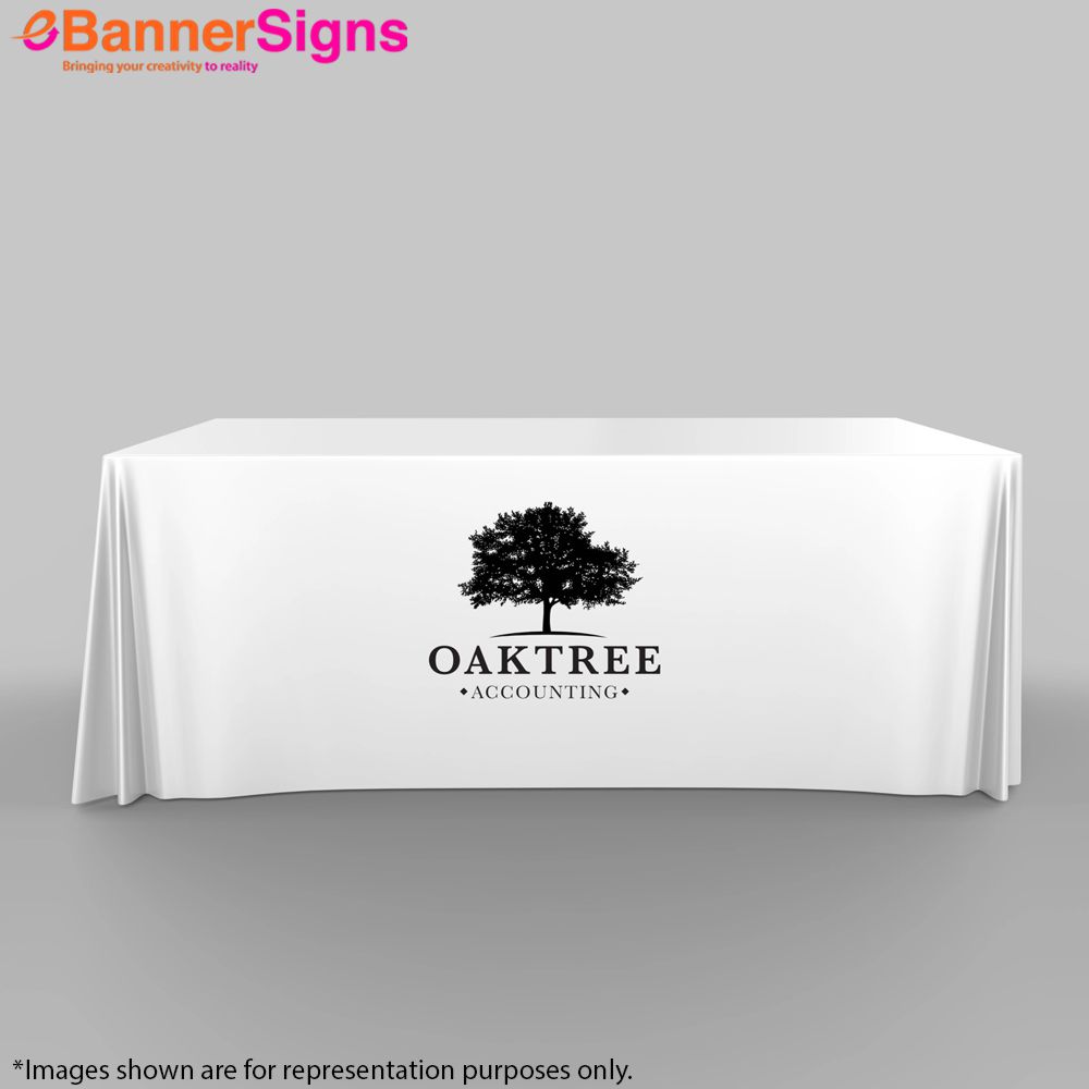 Premium White Table Covers (4-Sided Closed Back) 5
