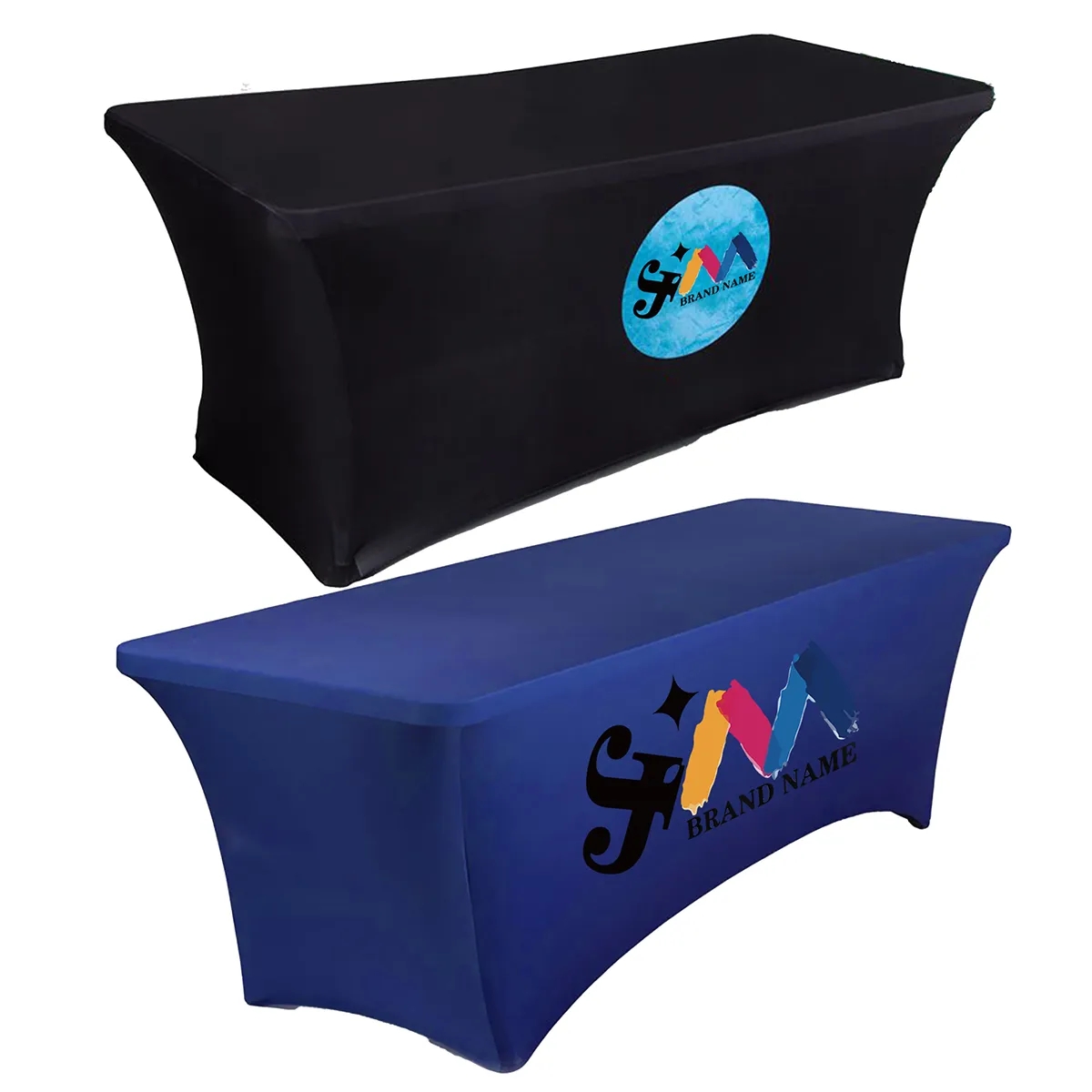 Custom Business Logo Table Cloth For Trade Exhibition 3