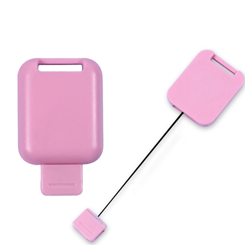 Square Shape Retractable Badge Reel with Strap Hole 8