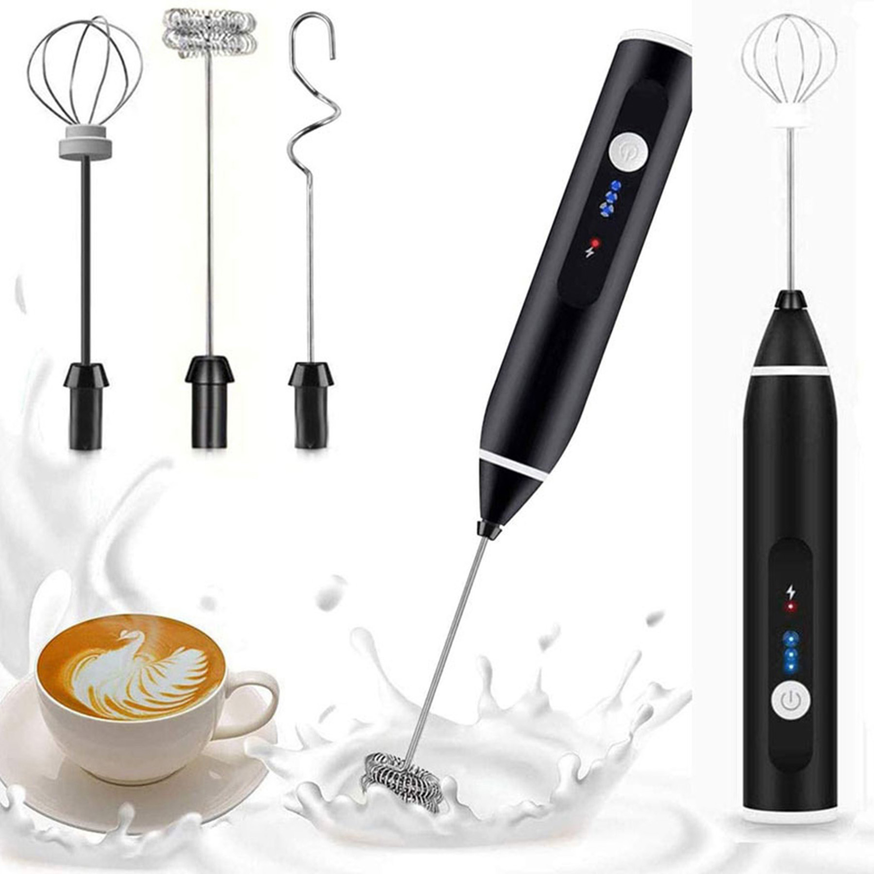 Electric Milk Whisk Frother 4