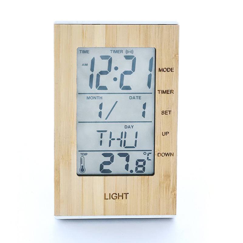 Bamboo Desk Clock 2