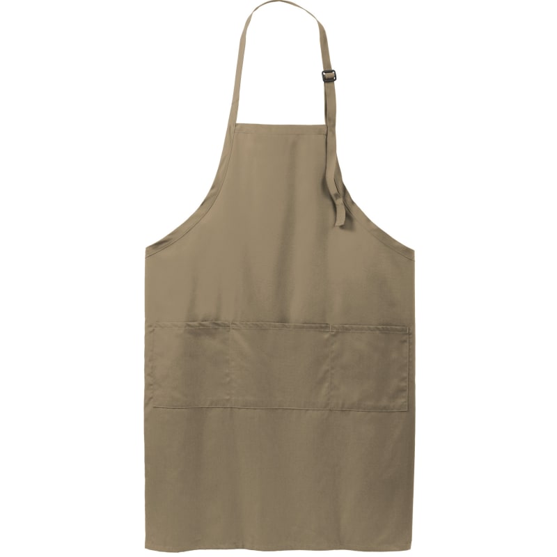 Port Authority Easy Care Extra Long Bib Apron With Stain Release. 2