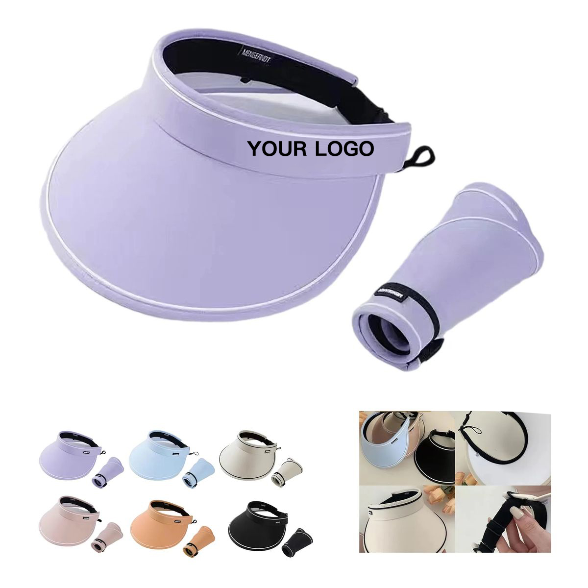 Outdoor Sun Visor Hat Adjustable Closure 2