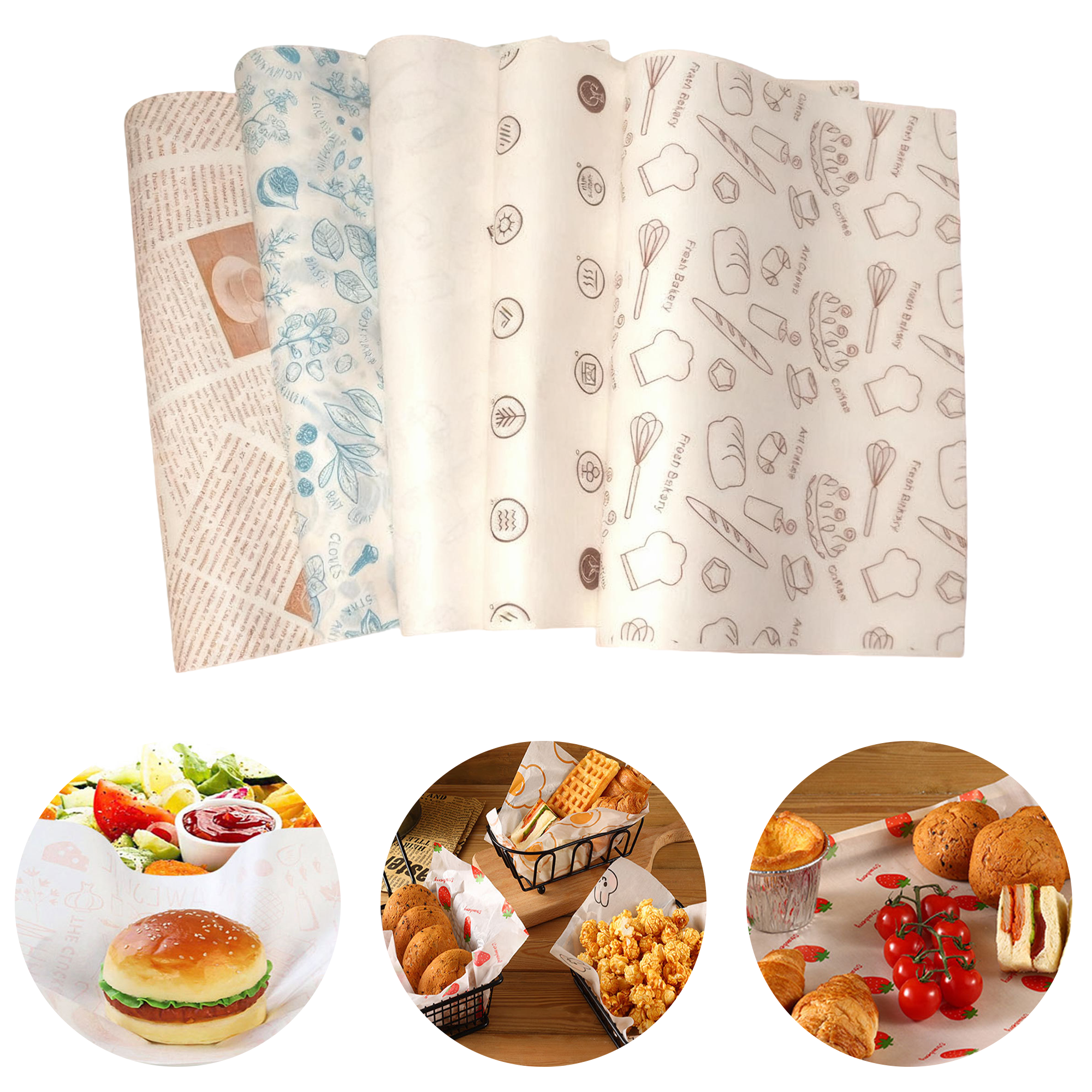 Custom Oil-Proof Food Packaging Liner Paper 2
