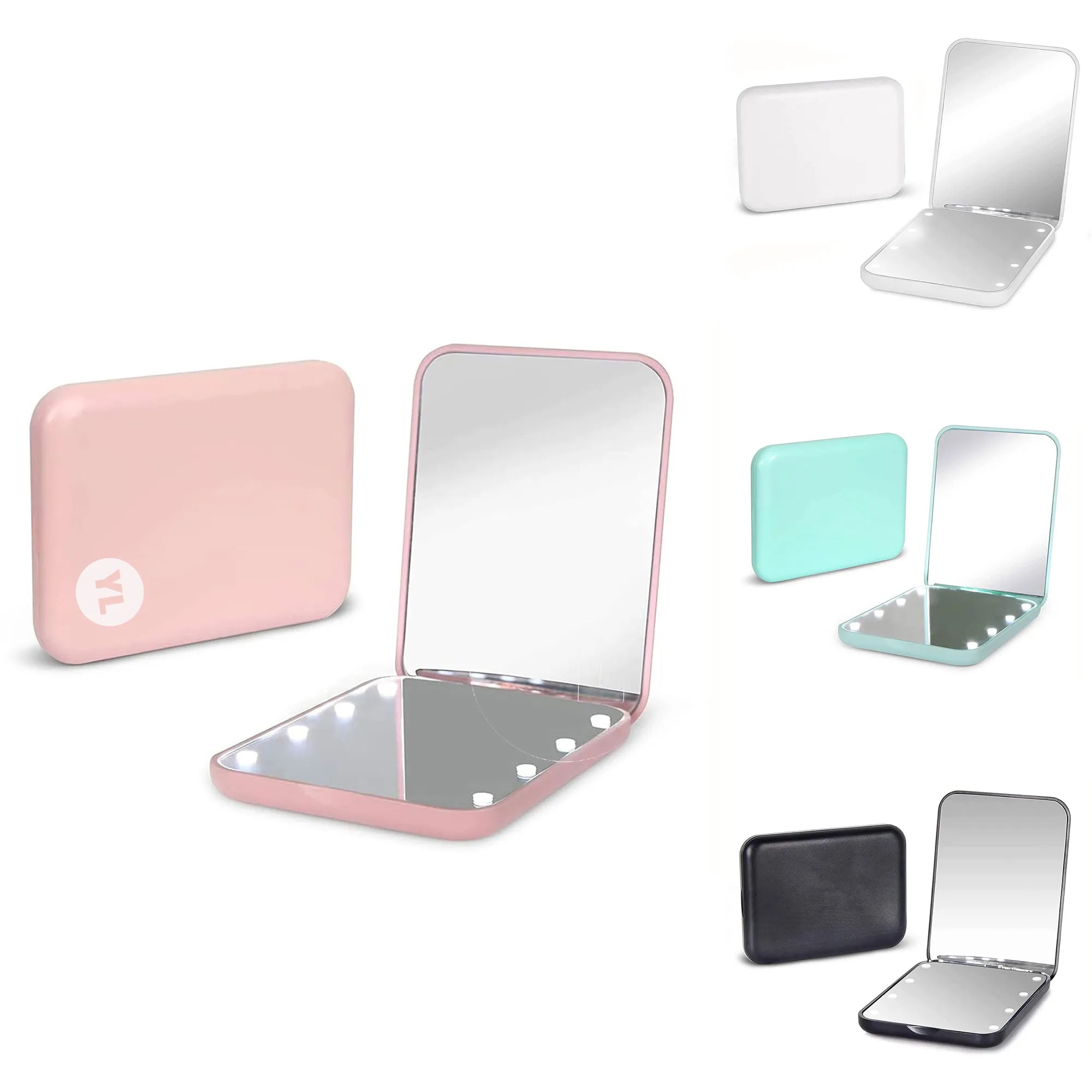 1X/2X Magnification LED Travel Makeup Mirror