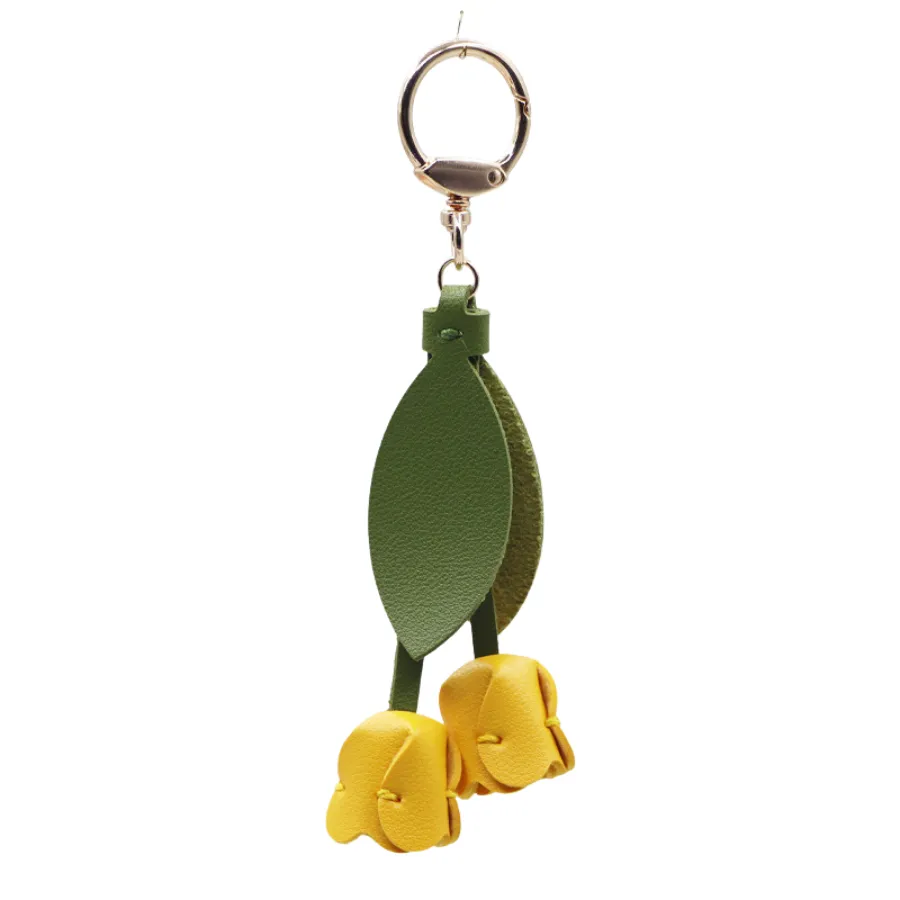 Tulip Style PU Leather Keychain Bag Pendant 7