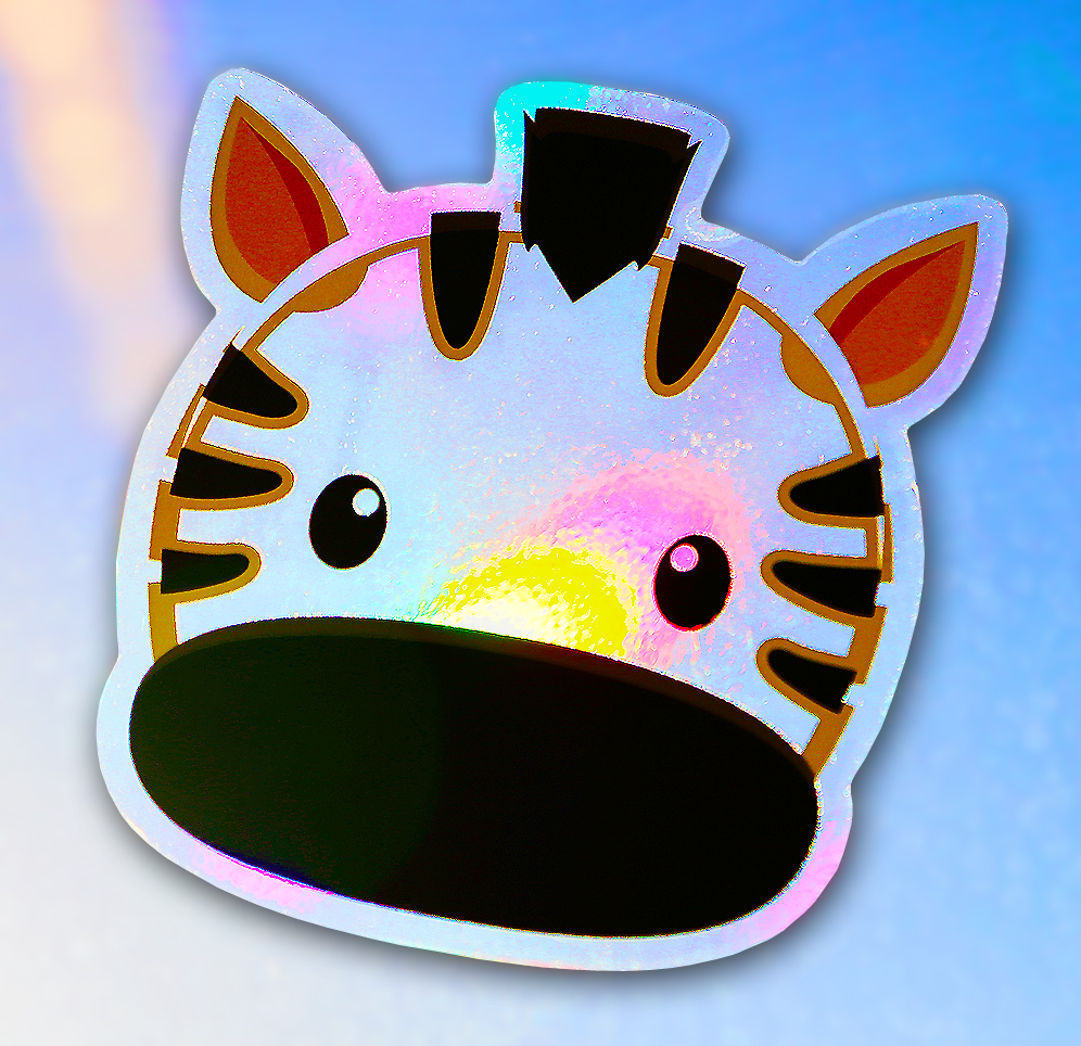 Window Decals - Baby Safari Animal Sun Catchers - Holographic Rainbow Window Stickers 7