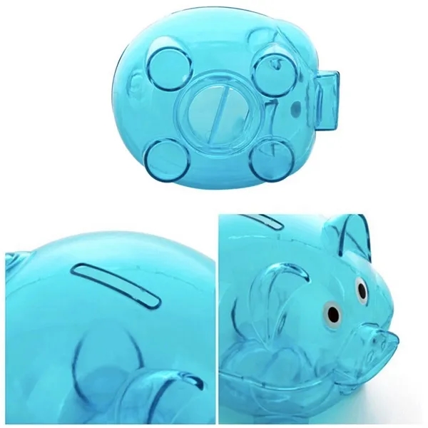 Mini Clear Piggy Coin Money Bank 9
