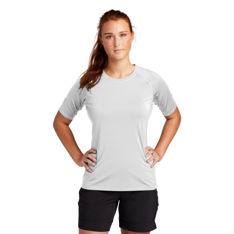 Sport-Tek Women's Rashguard Tee. 9