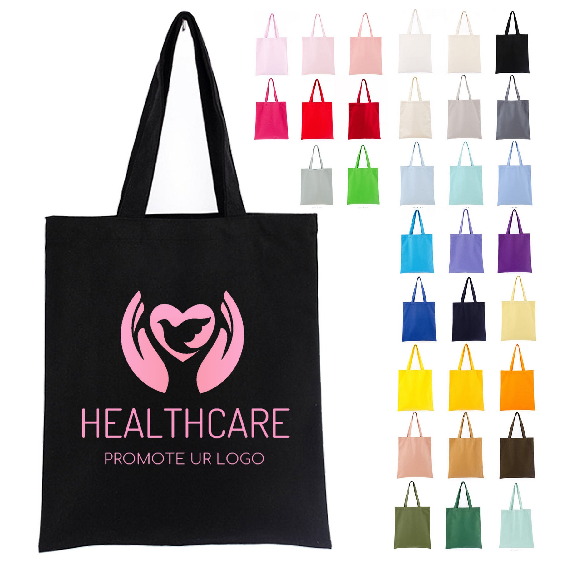 Eco-Friendly Canvas Tote Bag, custom tote bag with logo imprint 1